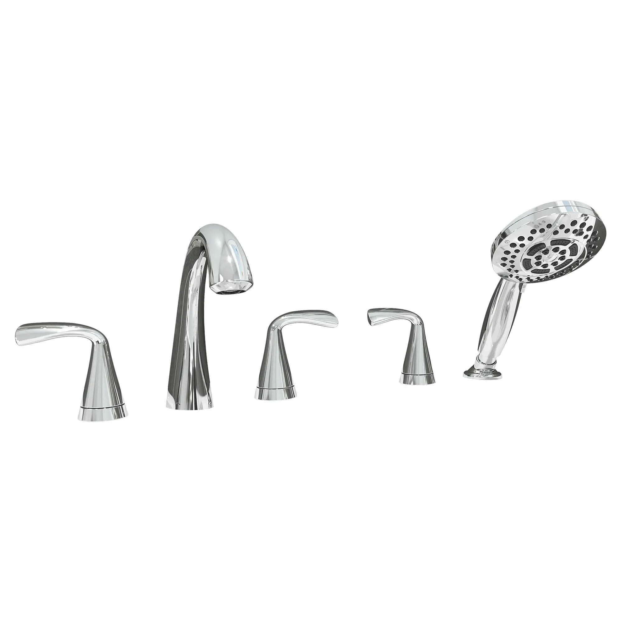 Fluent Bathtub Faucet for Flash Rough-In Valve with Lever Handle // POLISHED CHROME // 31329_7186910002_0_CDNwebp.webp
