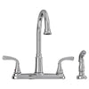 [7408400.002] Tinley 2-Handle High-Arc Kitchen Faucet with Separate Side Spray - Polished Chrome