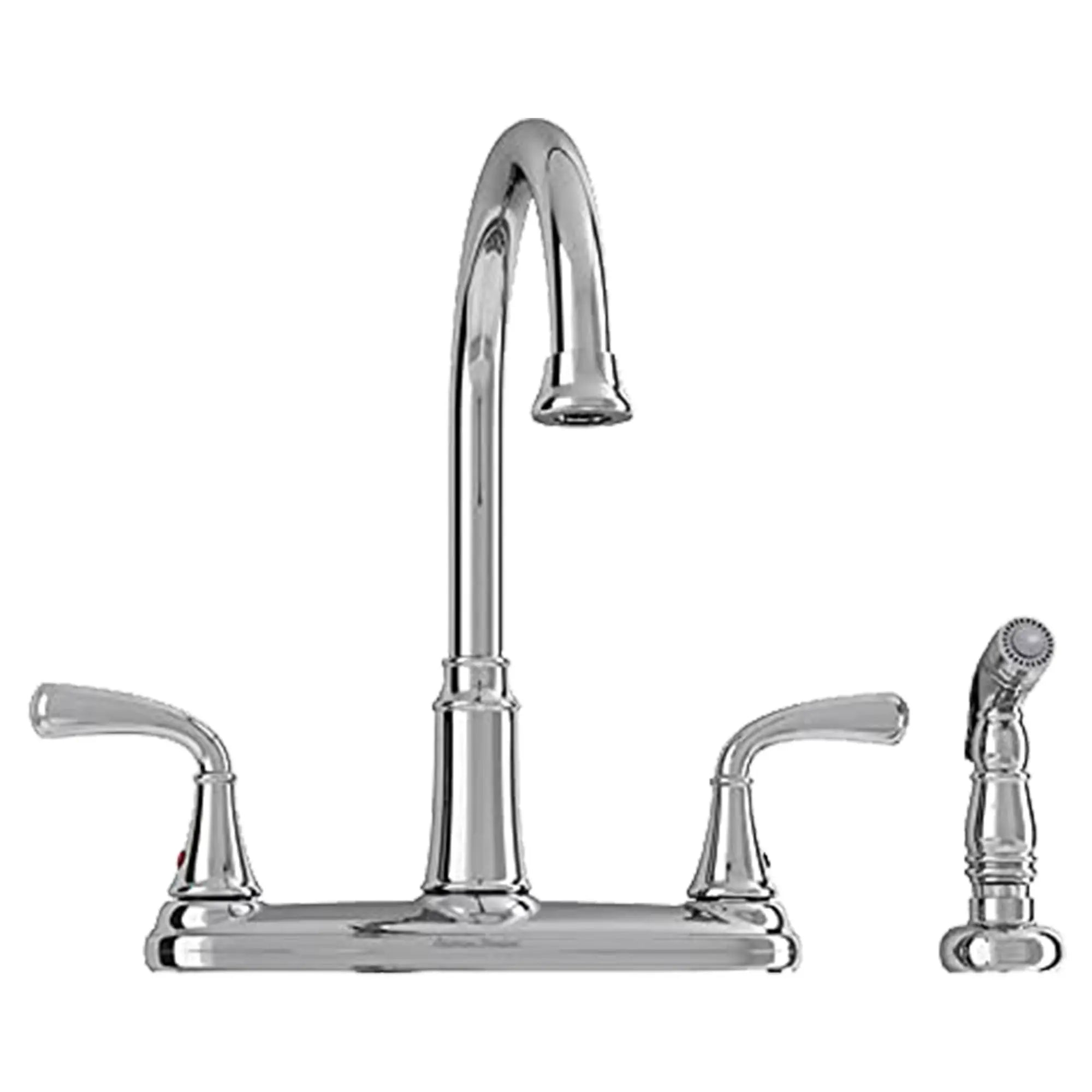 Tinley 2-Handle High-Arc Kitchen Faucet with Separate Side Spray // POLISHED CHROME // 31595_7408400.002_0_CDNwebp.webp