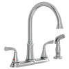 [7408400.075] Tinley 2-Handle High-Arc Kitchen Faucet with Separate Side Spray - Polished Chrome
