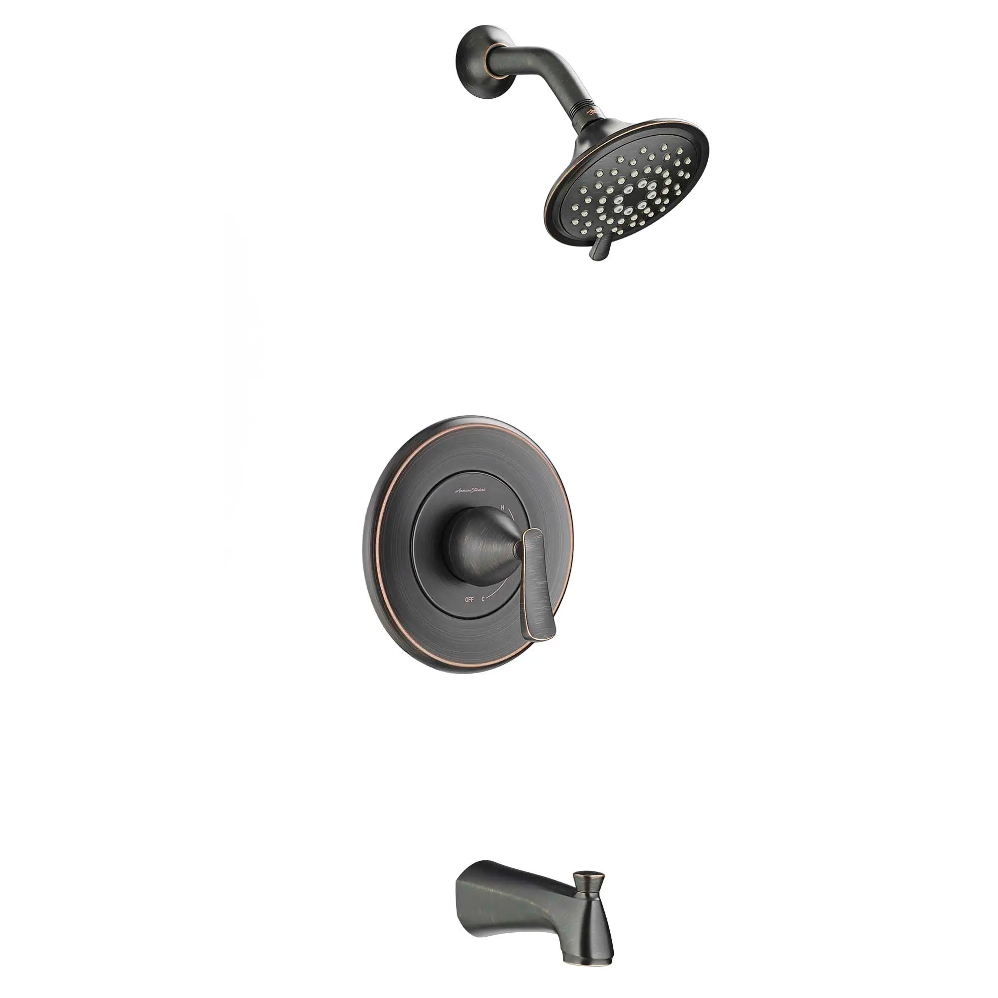 Chatfield® 2.0 GPM Tub and Shower Trim Kit With 3-Function Showerhead, Ceramic Disc Valve Cartridge With Lever Handle // LEGACY BRONZE // 31653_7413502278_0_CDNwebp.webp