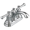 [7415201.002] Portsmouth 4-In. Centerset 2-Handle Bathroom Faucet 1.2 GPM with Lever Handles - Polished Chrome