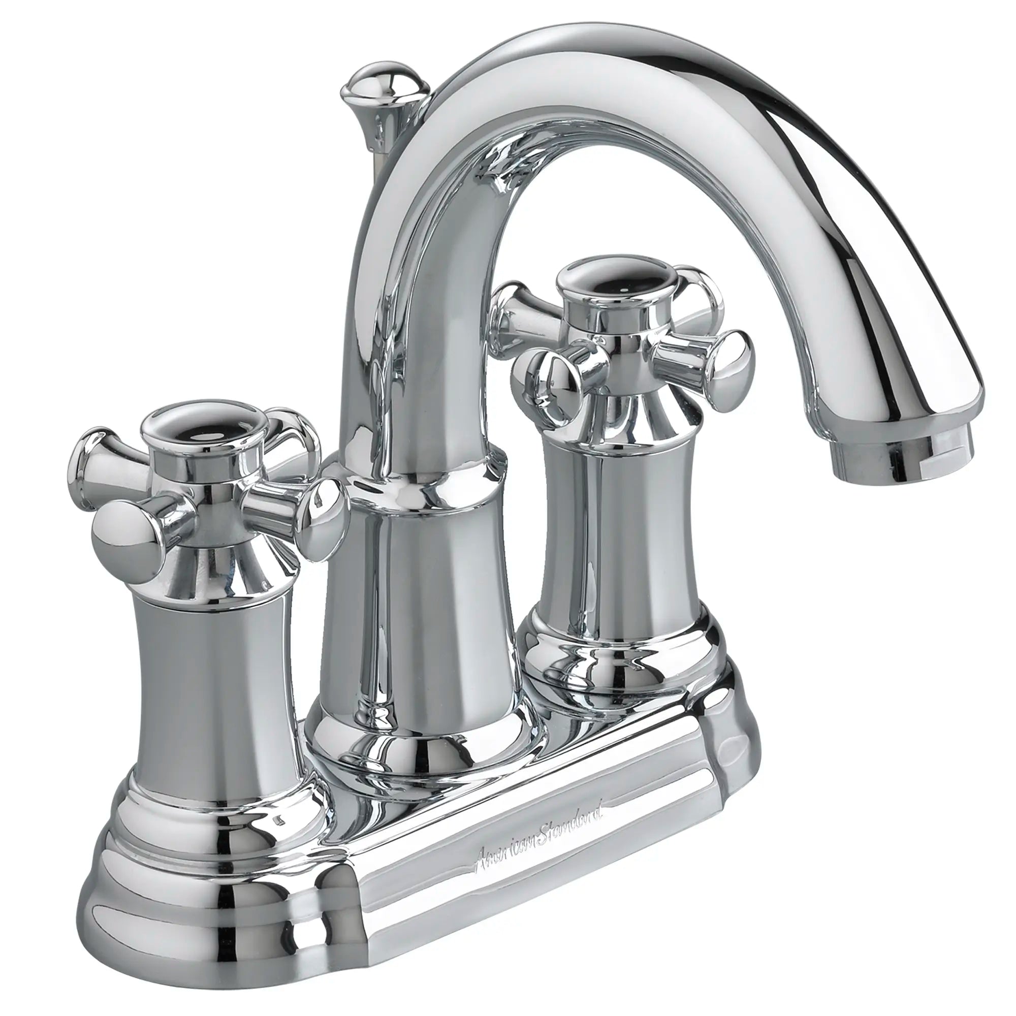 Portsmouth 4-In. Centerset 2-Handle Crescent Spout Bathroom Faucet 1.2 GPM with Cross Handles // POLISHED CHROME // 31768_7420221002_0_CDNwebp.webp