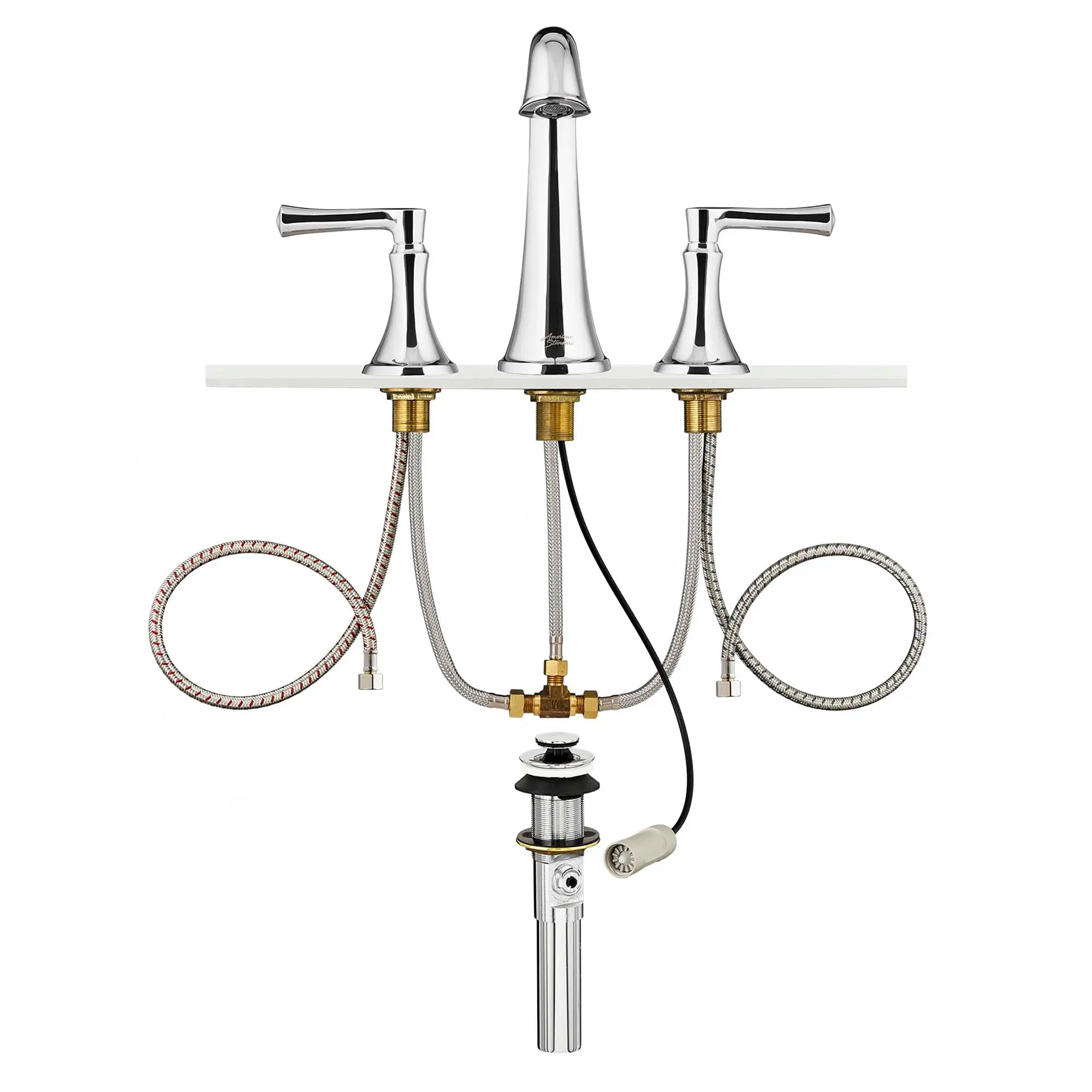 Estate 8-Inch Widespread 2-Handle Bathroom Faucet 1.2 gmp/4.5 L/min With Lever Handles // POLISHED CHROME // 31960_7722801002_1_0_CDNwebp.webp