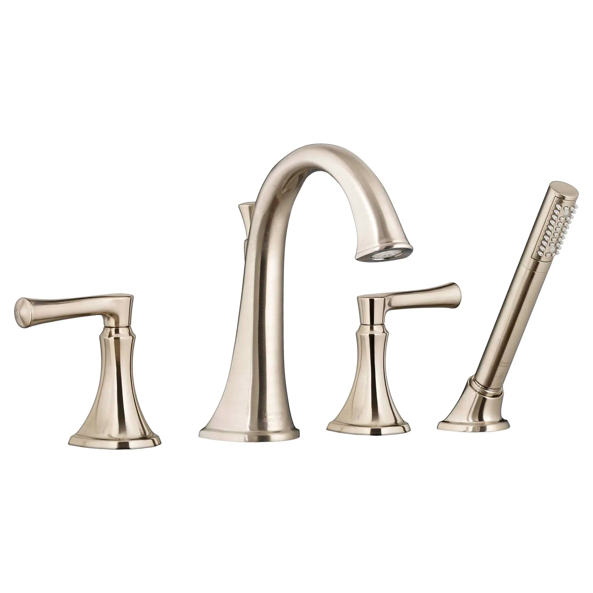 Estate Deck-Mount Bathtub Faucet with Personal Shower for Flash Rough-in Valve with Lever Handle // BRUSHED NICKEL // 31977_7722901295_0_CDNwebp.webp