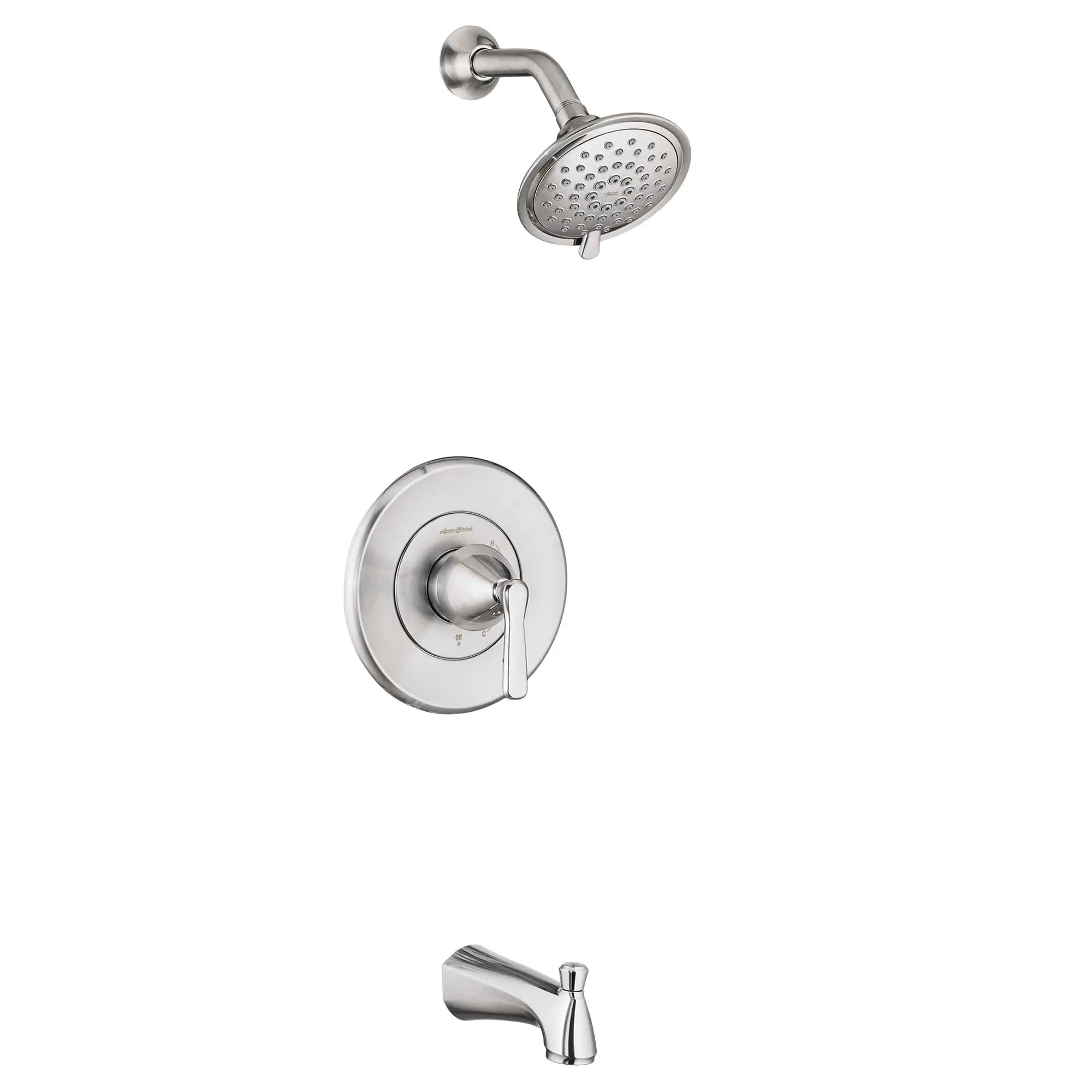 Belford Bathtub & Shower Faucet with 3-Function Shower Head // STAINLESS STEEL // 32513_8473502075_0_CDNwebp.webp