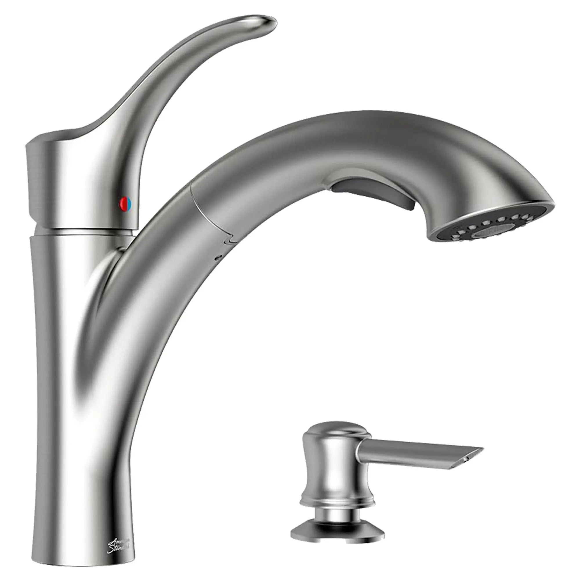 Mesa 1-Handle Pull-Out Kitchen Faucet with Soap Dispenser // STAINLESS STEEL // 32557_9015101.075_3_0_CDNwebp.webp