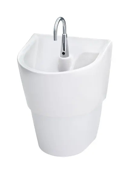 Infection Control Wall-Hung EverClean Sink with Shroud, A-M Drain and A-M P-Trap // WHITE // 32625_9118111020_0_CDNwebp.webp