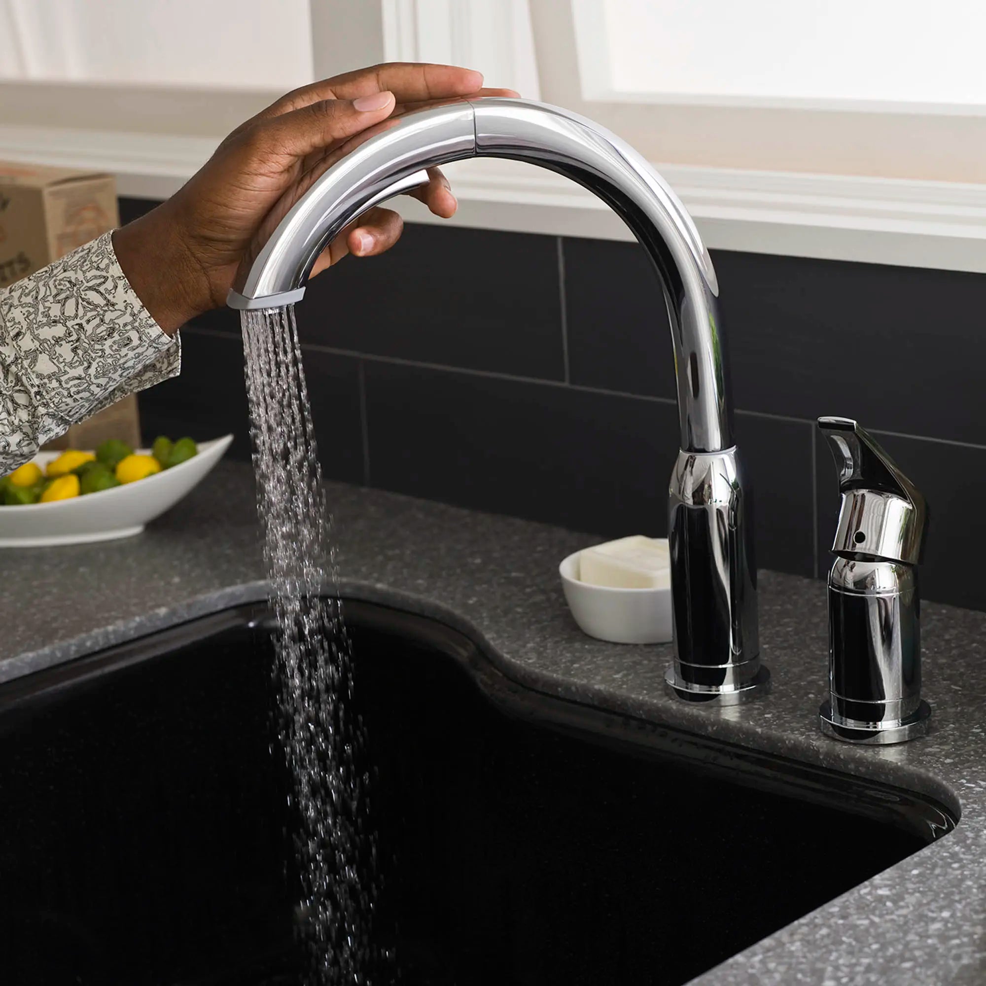 Arch Single Handle Pull Out High-Arc Kitchen Faucet // POLISHED CHROME // 32917_l_4101350002_6_0_CDNwebp.webp