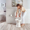 [714AA151.020] ActiClean 1.28 GPF/4.8 LPF Left Trip Lever Chair Height Elongated-Front Toilet - White