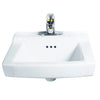 [0124024.020] Comrade® Wall-Hung Sink With 4-Inch Centerset, Wall Hanger Included - White