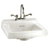 [0124131.020] Comrade® Wall-Hung Sink With 4-Inch Centerset, for Concealed Arms - White