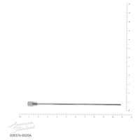 [026374-0020A] Cadet/Heritage Bathroom Sink Drain Metal Pop-Up Rod - Polished Chrome