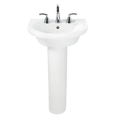 [0403800.020] Tropic® Petite 8-Inch Widespread Pedestal Sink Top and Leg Combination - White