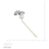 [047242-0020A] Toilet Trip Lever Assembly - Polished Chrome