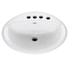 [0476037.020] Aqualyn® Drop-In Sink With 4-Inch Centerset and Extra Right-Hand Hole - White