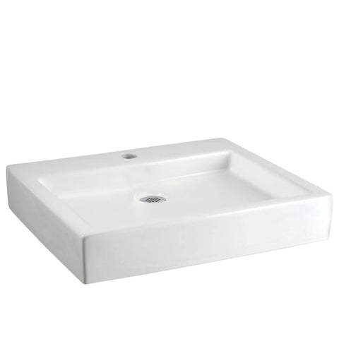 Studio® 22 x 18-1/2-Inch Above Counter Sink With Center Hole Only