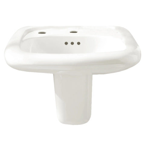 Murro® Wall-Hung EverClean® Sink With Center Hole Only and Extra Left-Hand Hole