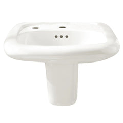 [0955121EC.020] Murro® Wall-Hung EverClean® Sink With Center Hole Only and Extra Left-Hand Hole - White