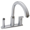 [4101301.002] Arch Single Handle High Arc Kitchen Faucet with Side Spray - Polished Chrome