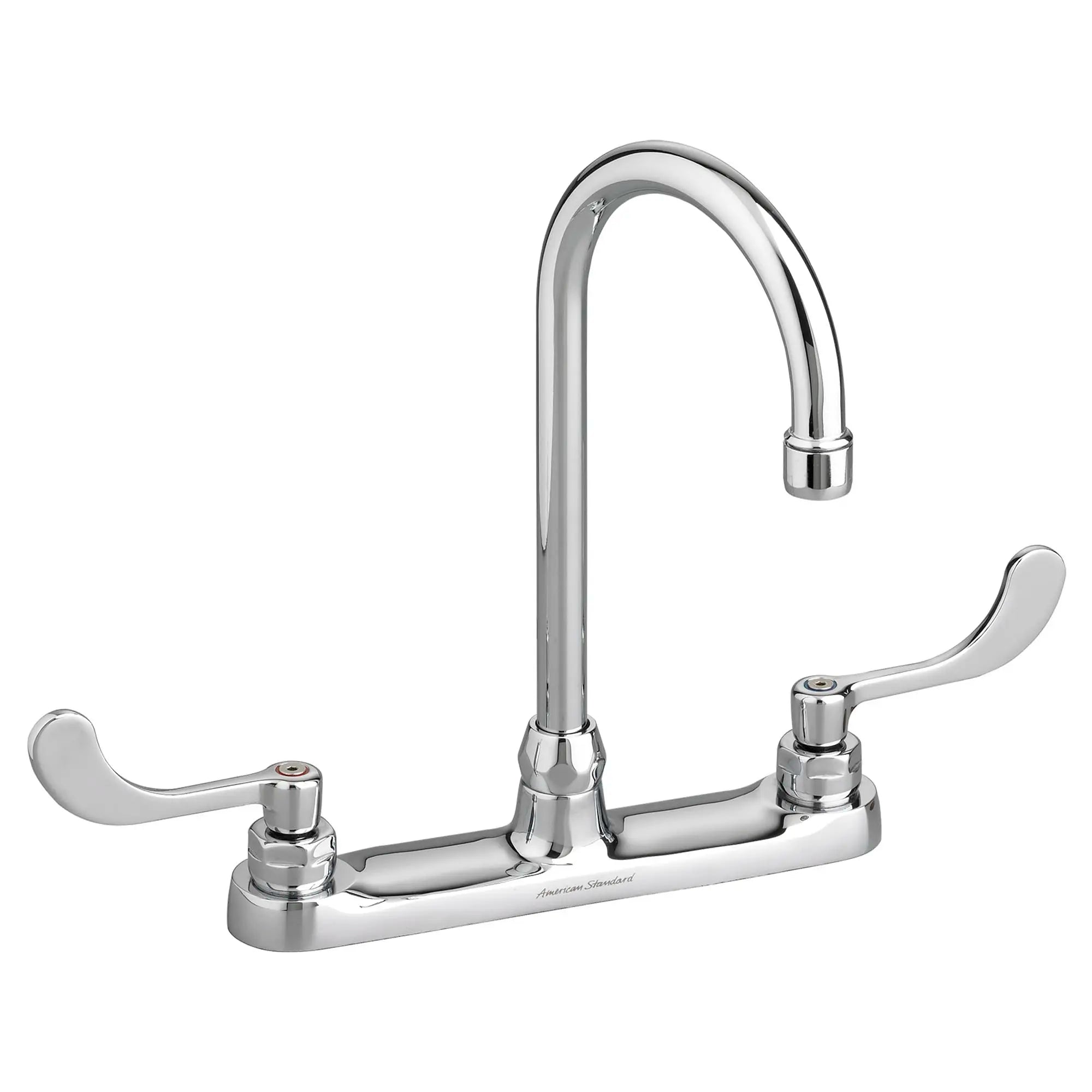 Monterrey® Top Mount Kitchen Faucet With Gooseneck Spout and Wrist Blade Handles 1.5 gpm/5.7 L/min // POLISHED CHROME // 35175_P_6405170002_6405140002_0_CDNwebp.webp