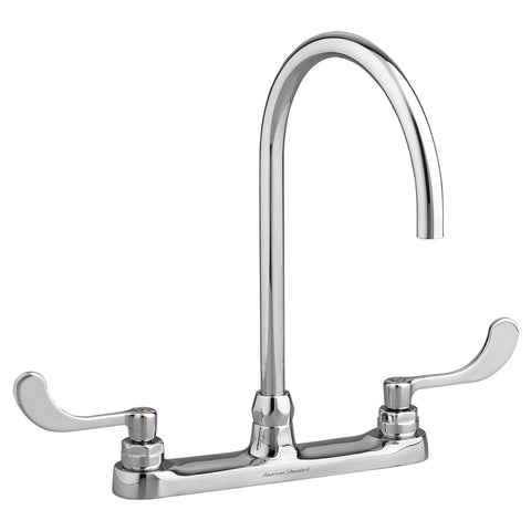 Monterrey® Top Mount Kitchen Faucet With Gooseneck Spout and Wrist Blade Handles 1.5 gpm/5.7 L/min Laminar Flow in Spout Base