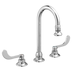 Monterrey® 8-Inch Widespread Gooseneck Faucet With Wrist Blade Handles 1.5 gpm/5.7 Lpm Rose Spray // CHROME // 35211_P_6540171002_CDNwebp.webp