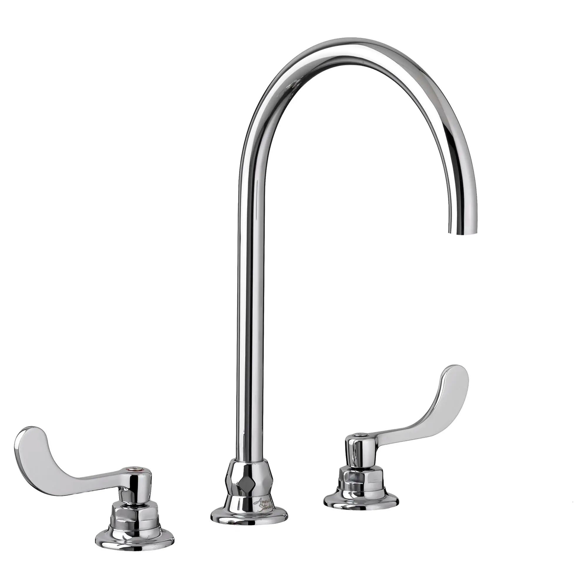 Monterrey® 8-Inch Widespread 8-inch Reach Gooseneck Faucet With Wrist Blade Handles 1.5 gpm/5.7 Lpm Laminar Flow in Spout Base // POLISHED CHROME // 35217_P_6540188002_0_CDNwebp.webp