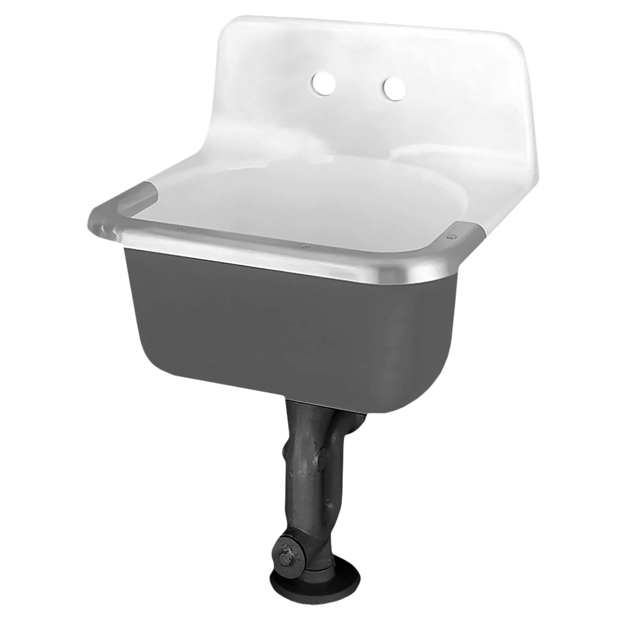 Akron® Wall-Hung Cast Iron Service Sink With 8-inch Faucet Holes and Rim Guard // WHITE // 35894_P_7695008020_0_CDNwebp.webp