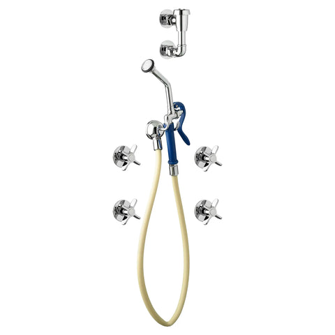 Bedpan Cleanser Assembly with In Wall Supply Stops