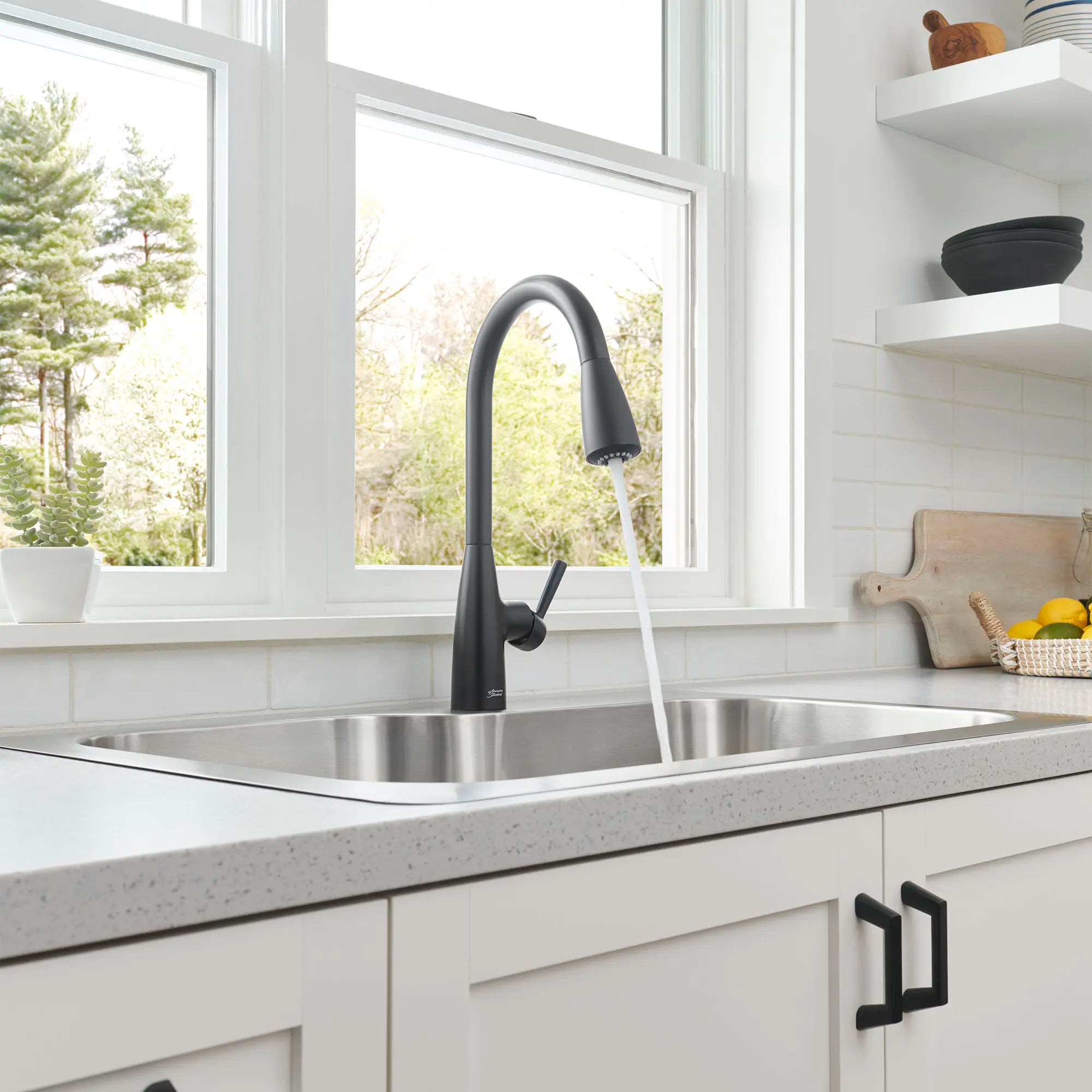 Hillsdale Single-Handle Pull-Down Dual Spray Kitchen Faucet // MATTE BLACK // 37515_B-7617300.243_0_CDNwebp.webp