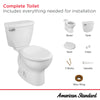 [2880128ST.020] Cadet 3 1.28 GPF/4.8 LPF Left Trip Lever 15-in. Round-Front Easy Installation Toilet with Slow Close Seat - White