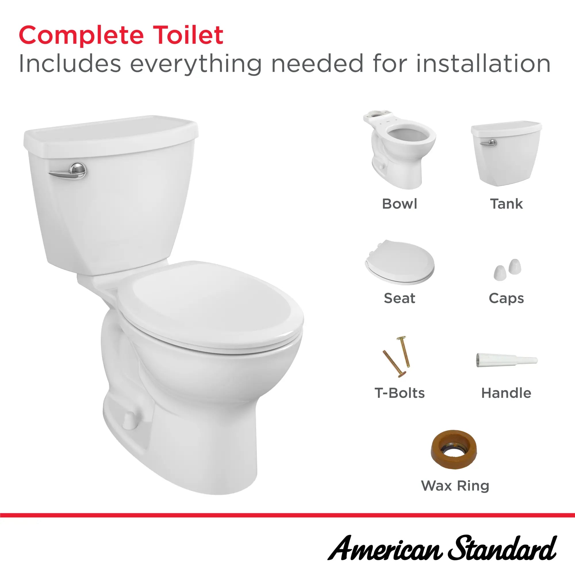 Cadet 3 1.28 GPF/4.8 LPF Left Trip Lever 15-in. Round-Front Easy Installation Toilet with Slow Close Seat // WHITE // 42709_Cadet_Infographic_2880128ST_0001_JAN2025_1_CDNwebp.webp