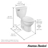 [2880128ST.020] Cadet 3 1.28 GPF/4.8 LPF Left Trip Lever 15-in. Round-Front Easy Installation Toilet with Slow Close Seat - White