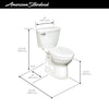 [241AA104.020] Champion 4 HET 1.28 GPF/4.8 LPF Left Trip Lever 16-1/2-in. Elongated-Front Toilet - White