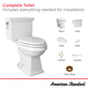 [718AA107.020] Lexington 1.28 GPF/4.8 LPF Left Trip Lever 16-3/4-in. Elongated-Front Toilet with Seat - White
