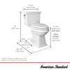 [718AA107.020] Lexington 1.28 GPF/4.8 LPF Left Trip Lever 16-3/4-in. Elongated-Front Toilet with Seat - White