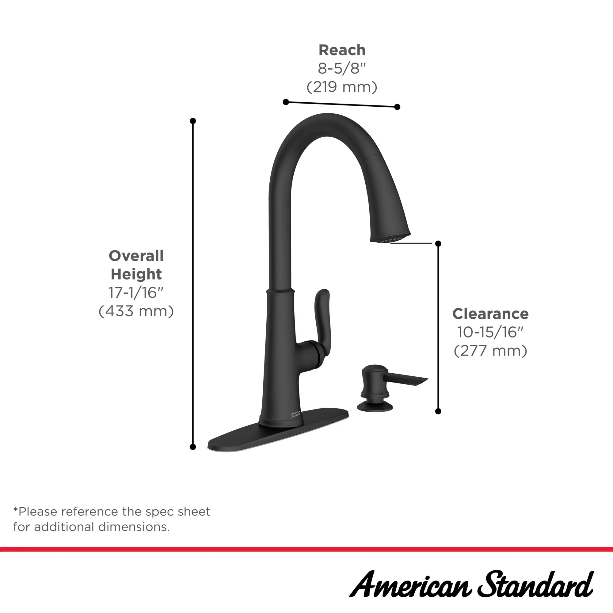 Northport® One-Handle Pull-Down Kitchen Faucet With Soap Dispenser // STAINLESS STEEL // 42931_Northport_Infographic_7035300_0002_MAR2025_1_CDNwebp.webp
