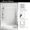 [2968SWT60.366] Ovation 60 x 30-Inch Shower Wall Set - Silver Celestial