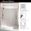 [2968SWT60.366] Ovation 60 x 30-Inch Shower Wall Set - Silver Celestial