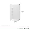 [2961SWT36.011] OVATION CURVE 36x72 2PC SUBWAY SHOWER WALLS - Arctic