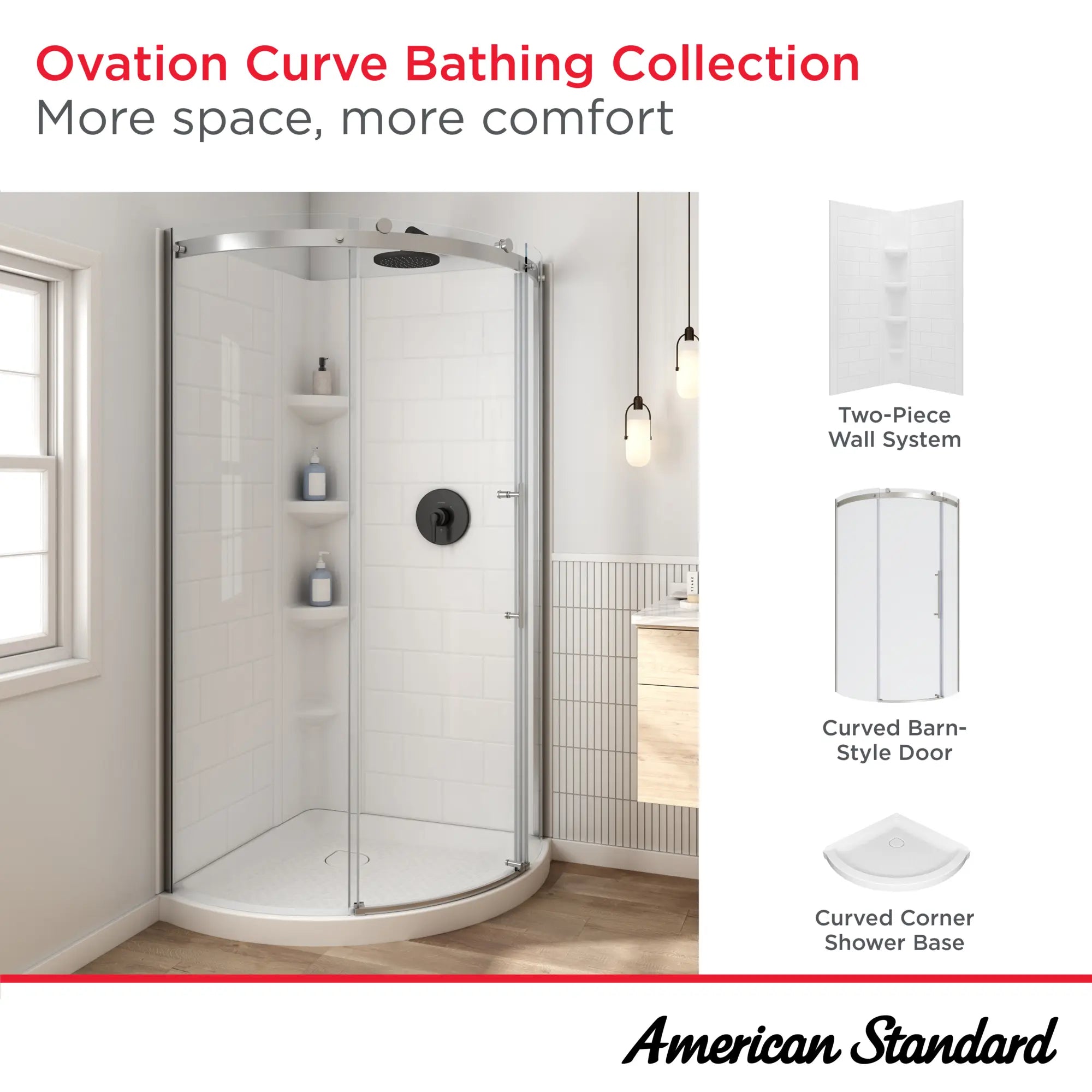 Ovation Curve 36x72 Curved Door // BRUSHED NICKEL // 42948_Ovation_Infographic_B8016A-ST3.011_0002_OCT2024_1_CDNwebp.webp