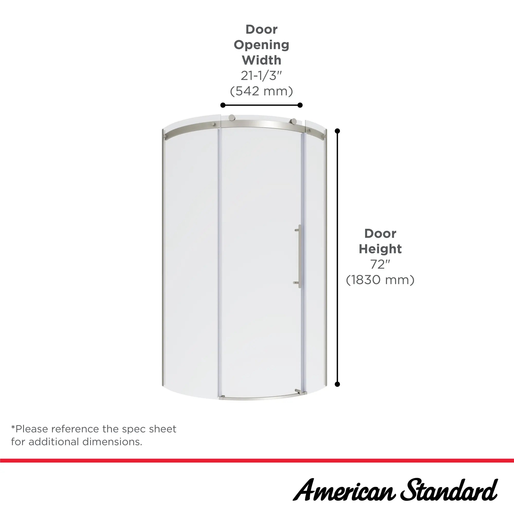 Ovation Curve 36x72 Curved Door // BRUSHED NICKEL // 42950_Ovation_Infographic_AM00846400_0001_OCT2024_1_CDNwebp.webp
