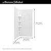 [2961SWT38.011] OVATION CURVE 38X74 2PC SUBWAY SHOWER WALLS - Arctic