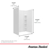 [2961SWT48.011] OVATION CURVE 48X72 3-PC SUBWAY SHOWER WALLS - Arctic