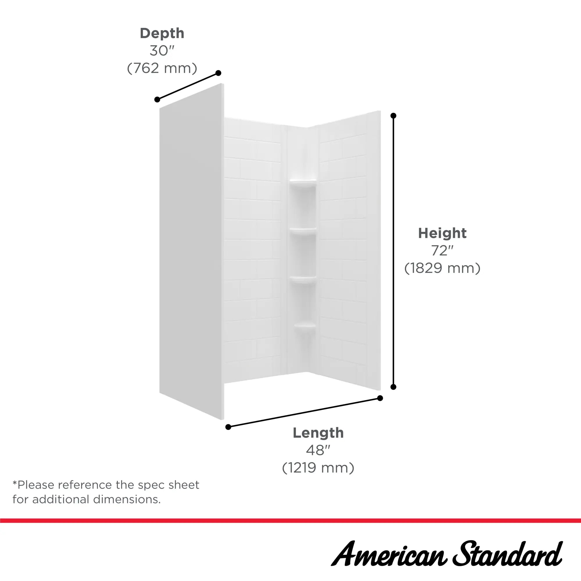 OVATION CURVE 48X72 3-PC SUBWAY SHOWER WALLS // ARCTIC // 42963_Ovation_Infographic_2961SWT48.011_0001_OCT2024_1_CDNwebp.webp