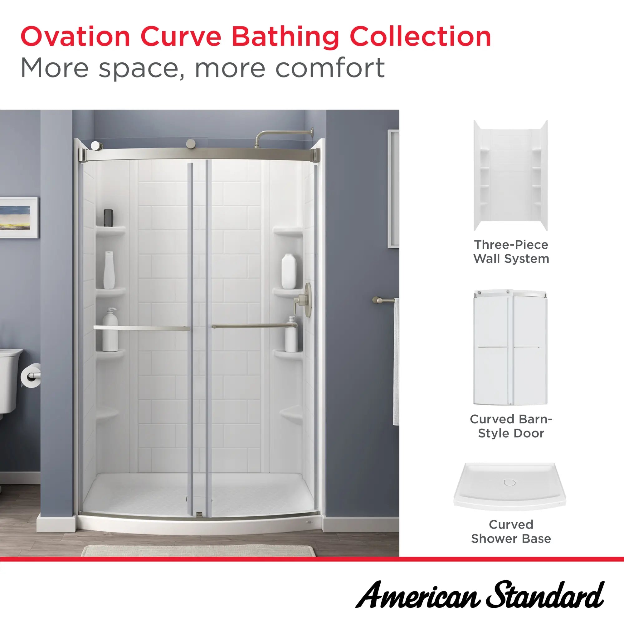OVATION CURVE 48X72 3-PC SUBWAY SHOWER WALLS // ARCTIC // 42964_Ovation_Infographic_AM00845400_0001_OCT2024_1_CDNwebp.webp