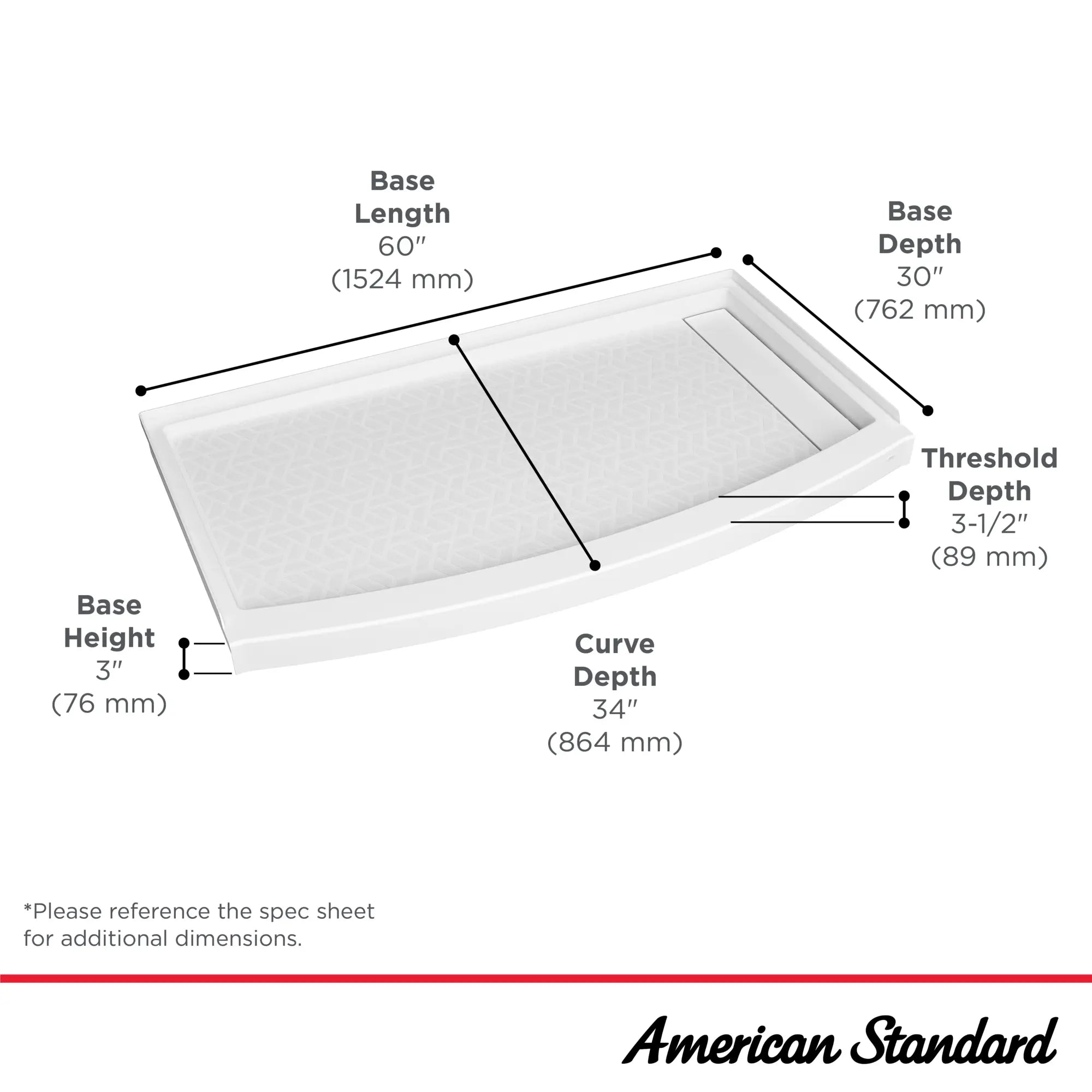 Ovation Curve 60X30-inch Shower Base with Right-hand Outlet // ARCTIC // 42978_Ovation_Infographic_B8014A-ST3R.011_0002_OCT2024_1_CDNwebp.webp