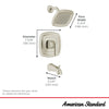 [7012502.295] Westerly 2.5 gpm/ 9.5 L/min Tub and Shower Trim Kit with Lever Handle - Brushed Nickel