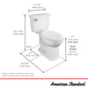 [727AA121.020] Astute VorMax Two-Piece 1.28 gpf/4.8 Lpf Chair Height Elongated Toilet less Seat - White